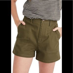 Madewell Camp Short Kale Olive Green S / M